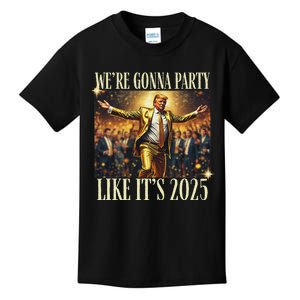 Trump Dance New Year 2025 Party Inauguration Maga Republican Kids T-Shirt