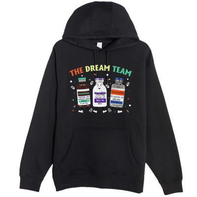 The Dream Nurse Team Retro Groovy Medical Nursing Psych Premium Pullover Hoodie