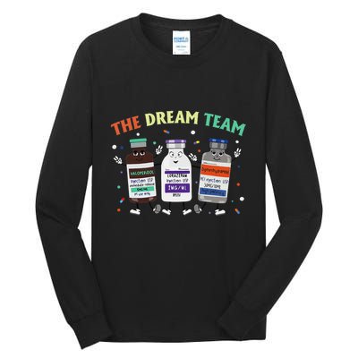 The Dream Nurse Team Retro Groovy Medical Nursing Psych Tall Long Sleeve T-Shirt