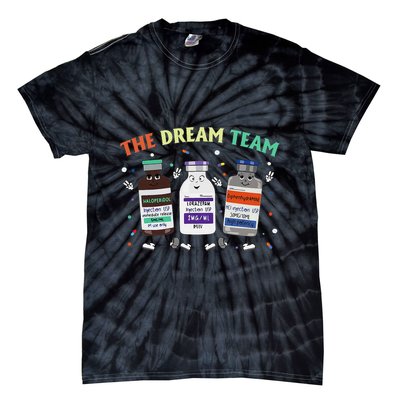 The Dream Nurse Team Retro Groovy Medical Nursing Psych Tie-Dye T-Shirt