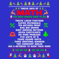 Twelve Days Of Math Teacher Students Ugly Sweater Christmas Gift T-Shirt