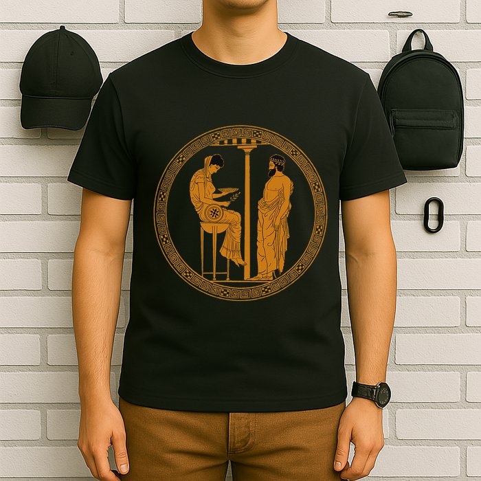 The Delphic Oracle King Aigeus In Front Of The Pythia T-Shirt