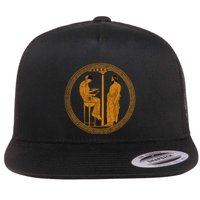 The Delphic Oracle King Aigeus In Front Of The Pythia Flat Bill Trucker Hat