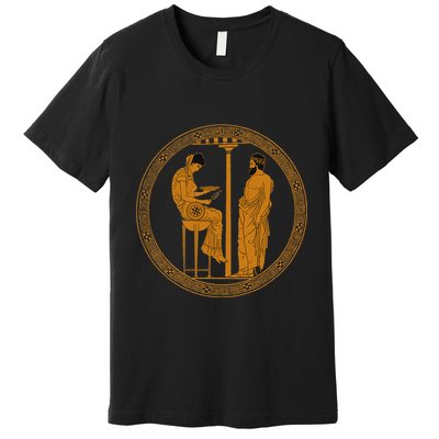 The Delphic Oracle King Aigeus In Front Of The Pythia Premium T-Shirt