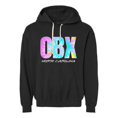 Tie Dye OBX North Carolina Outer Banks Garment-Dyed Fleece Hoodie