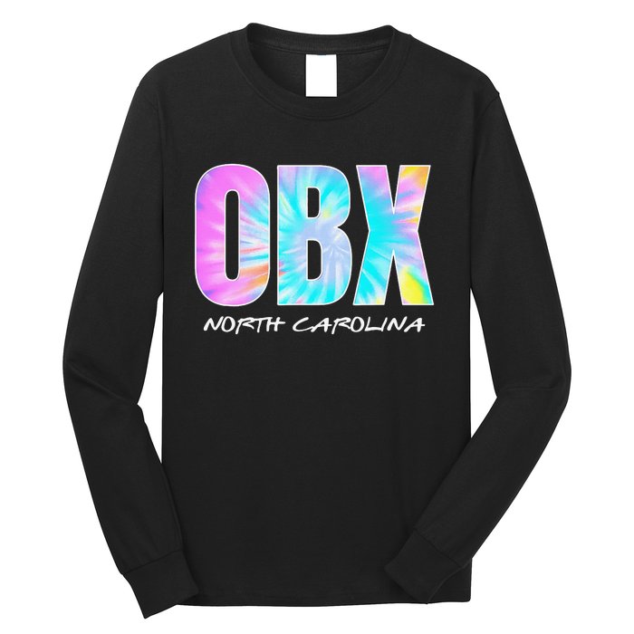 Tie Dye OBX North Carolina Outer Banks Long Sleeve Shirt