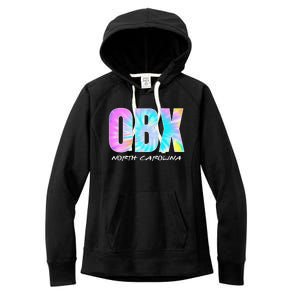 Tie Dye OBX North Carolina Outer Banks Women's Fleece Hoodie