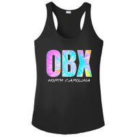 Tie Dye OBX North Carolina Outer Banks Ladies PosiCharge Competitor Racerback Tank