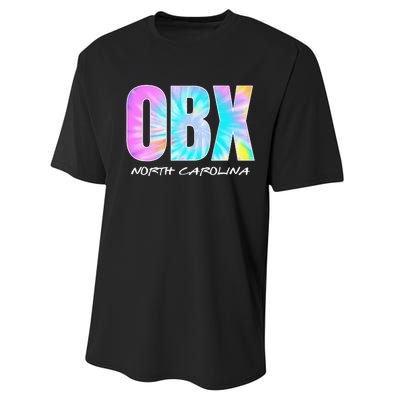 Tie Dye OBX North Carolina Outer Banks Performance Sprint T-Shirt