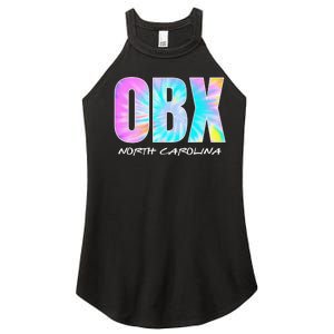 Tie Dye OBX North Carolina Outer Banks Women's Perfect Tri Rocker Tank