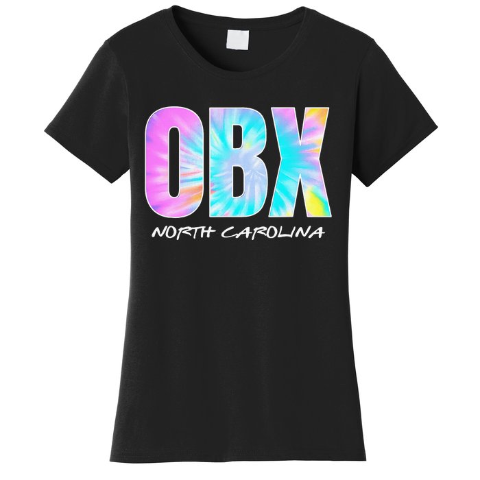 Tie Dye OBX North Carolina Outer Banks Women's T-Shirt