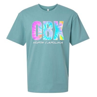 Tie Dye OBX North Carolina Outer Banks Sueded Cloud Jersey T-Shirt