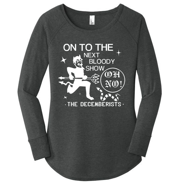 The Decemberists Oh No Women's Perfect Tri Tunic Long Sleeve Shirt