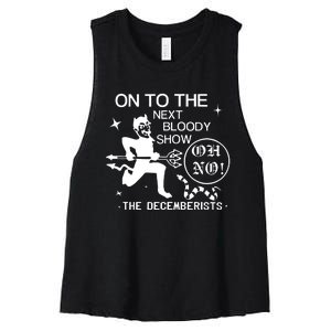 The Decemberists Oh No Women's Racerback Cropped Tank