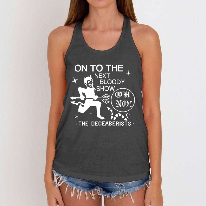 The Decemberists Oh No Women's Knotted Racerback Tank