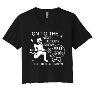 The Decemberists Oh No Women's Crop Top Tee