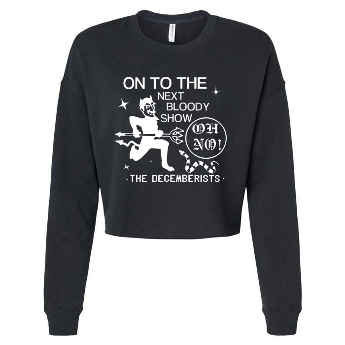 The Decemberists Oh No Cropped Pullover Crew