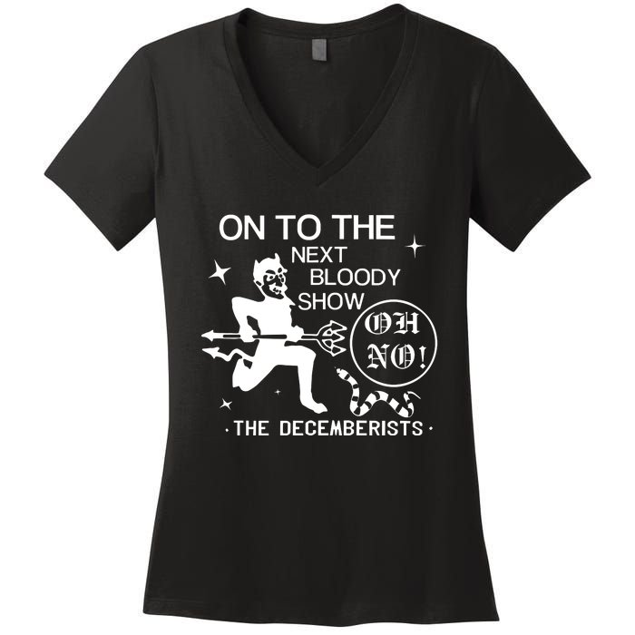 The Decemberists Oh No Women's V-Neck T-Shirt