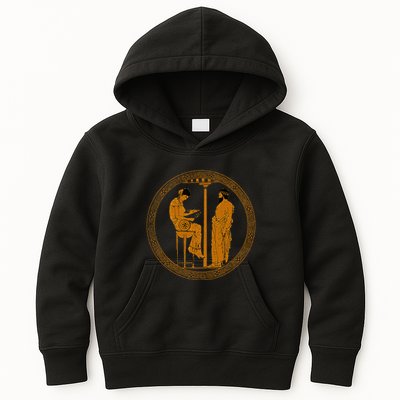 The Delphic Oracle King Aigeus In Front Of The Pythia Kids Hoodie
