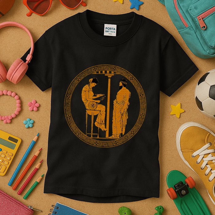 The Delphic Oracle King Aigeus In Front Of The Pythia Kids T-Shirt