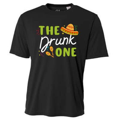 The Drunk One Cinco De Mayo Funny Fiesta Bachelorette Party Mexico Trip Cooling Performance Crew T-Shirt