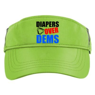 Trump Diapers Over Dems Adult Drive Performance Visor