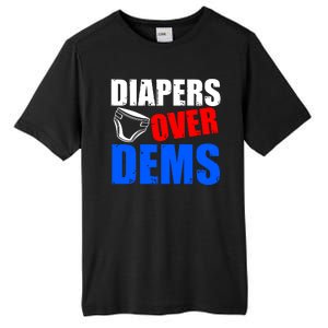 Trump Diapers Over Dems Tall Fusion ChromaSoft Performance T-Shirt