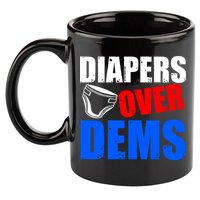 Trump Diapers Over Dems 11oz C Handle Ceramic Mug