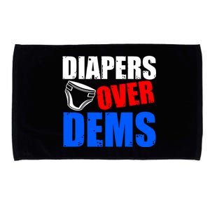 Trump Diapers Over Dems Microfiber Hand Towel