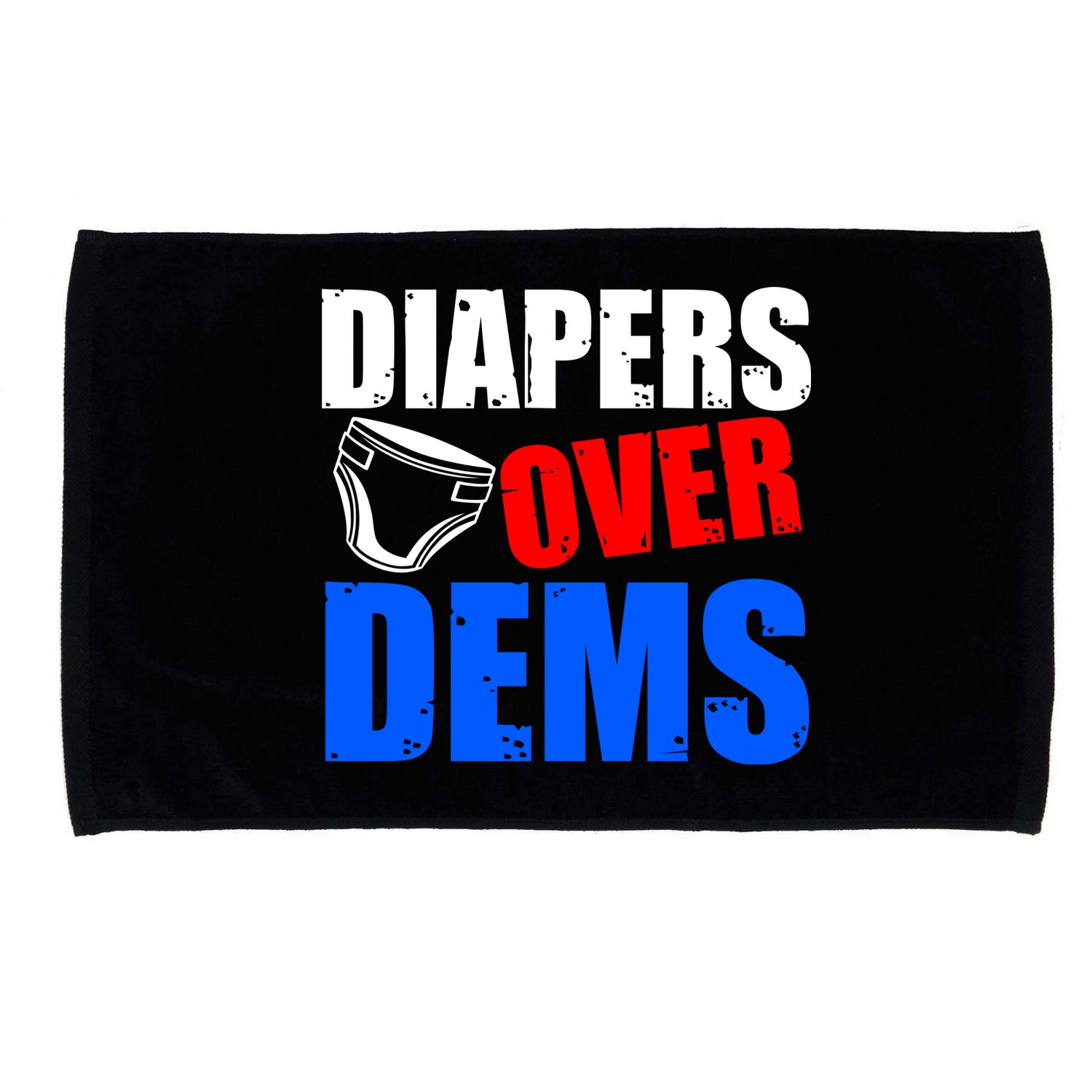 Trump Diapers Over Dems Microfiber Hand Towel