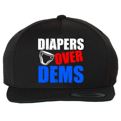 Trump Diapers Over Dems Wool Snapback Cap