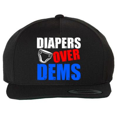 Trump Diapers Over Dems Wool Snapback Cap