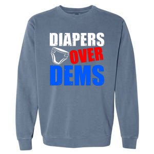 Trump Diapers Over Dems Garment-Dyed Sweatshirt