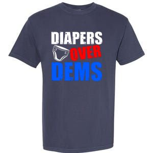 Trump Diapers Over Dems Garment-Dyed Heavyweight T-Shirt