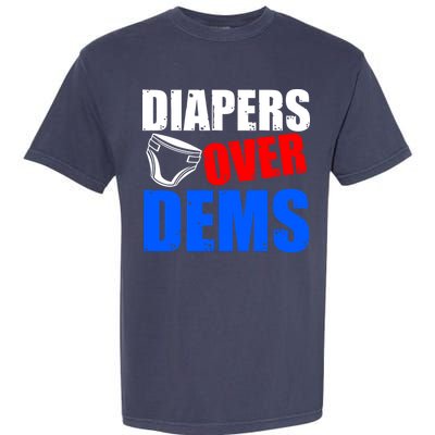 Trump Diapers Over Dems Garment-Dyed Heavyweight T-Shirt