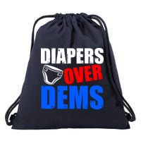 Trump Diapers Over Dems Drawstring Bag