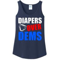 Trump Diapers Over Dems Ladies Essential Tank