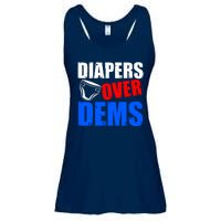 Trump Diapers Over Dems Ladies Essential Flowy Tank