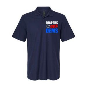 Trump Diapers Over Dems Softstyle Adult Sport Polo