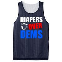 Trump Diapers Over Dems Mesh Reversible Basketball Jersey Tank