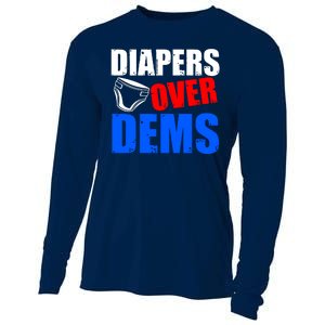 Trump Diapers Over Dems Cooling Performance Long Sleeve Crew