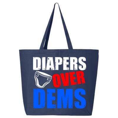 Trump Diapers Over Dems 25L Jumbo Tote