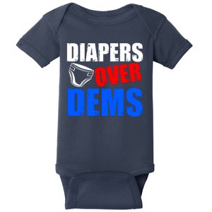 Trump Diapers Over Dems Baby Bodysuit