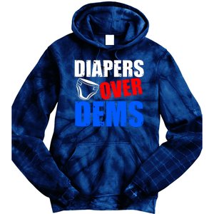 Trump Diapers Over Dems Tie Dye Hoodie