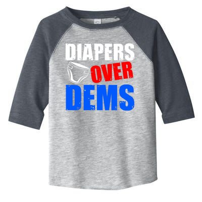 Trump Diapers Over Dems Toddler Fine Jersey T-Shirt