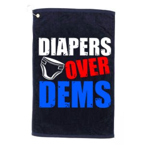 Trump Diapers Over Dems Platinum Collection Golf Towel