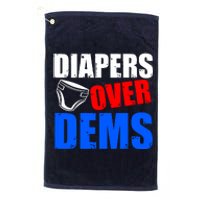 Trump Diapers Over Dems Platinum Collection Golf Towel