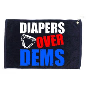 Trump Diapers Over Dems Grommeted Golf Towel