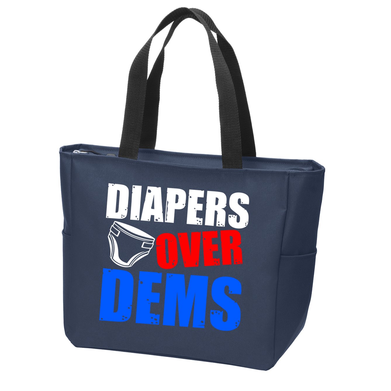 Trump Diapers Over Dems Zip Tote Bag