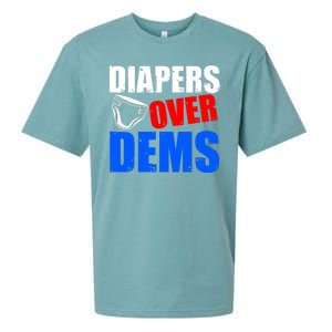 Trump Diapers Over Dems Sueded Cloud Jersey T-Shirt